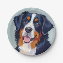 Bernese Mountain Dog | Akvarellmålning