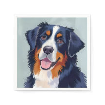Bernese Mountain Dog | Akvarellmålning