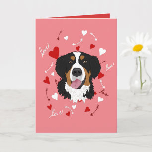 Bernese Mountain Dog Alla hjärtans dag Kort