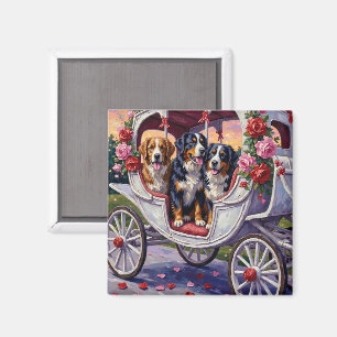 Bernese Mountain Dog Alla hjärtans dag Magnet