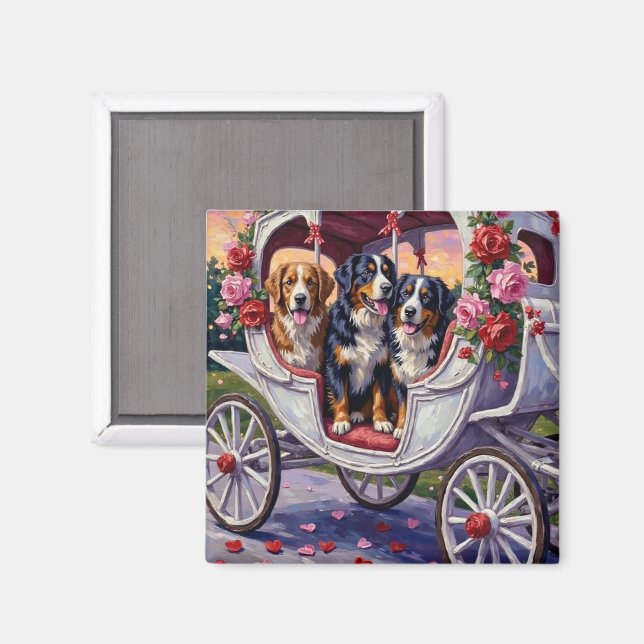 Bernese Mountain Dog Alla hjärtans dag Magnet (Front/Back)