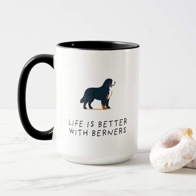 Bernese Mountain Dog Älskare Mugg (Med munk)