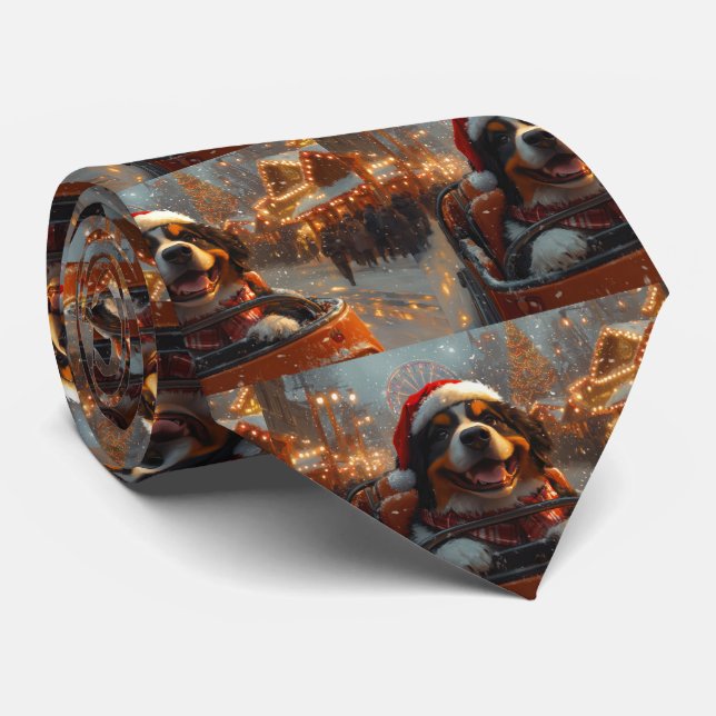 Bernese Mountain Dog Berg-och-dalban Jul  Slips (Rullad)