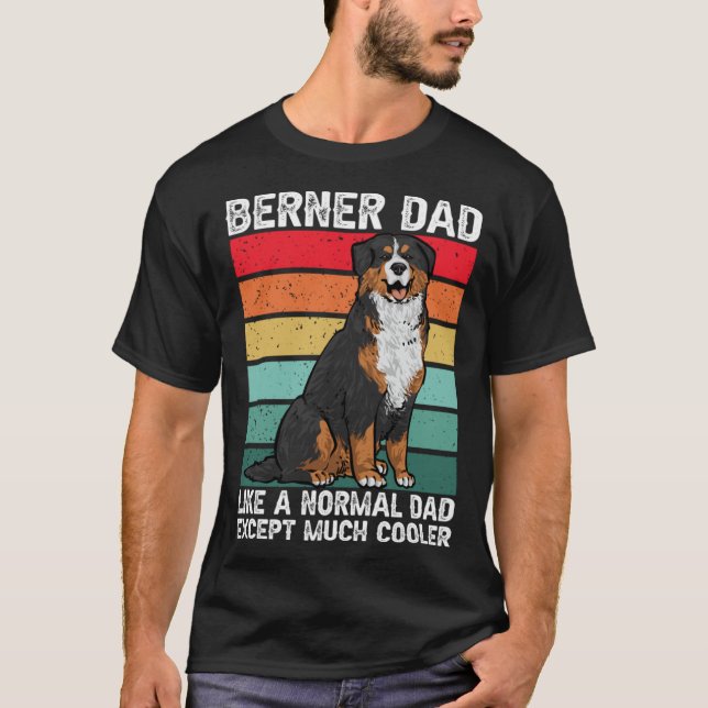 Bernese Mountain Dog Berner Dad T Shirt (Framsida)
