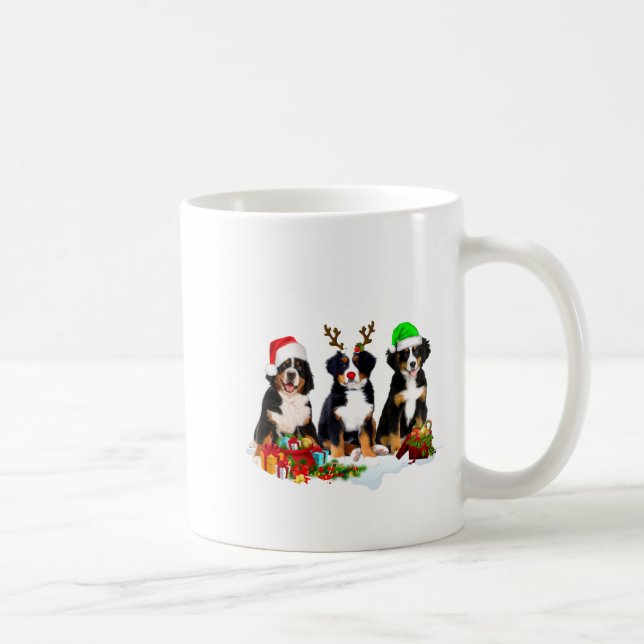 Bernese Mountain Dog Christmas Cute Fullprint  Kaffemugg (Höger)