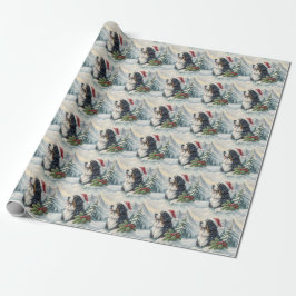 Bernese Mountain Dog Christmas Wrapping Paper Presentpapper