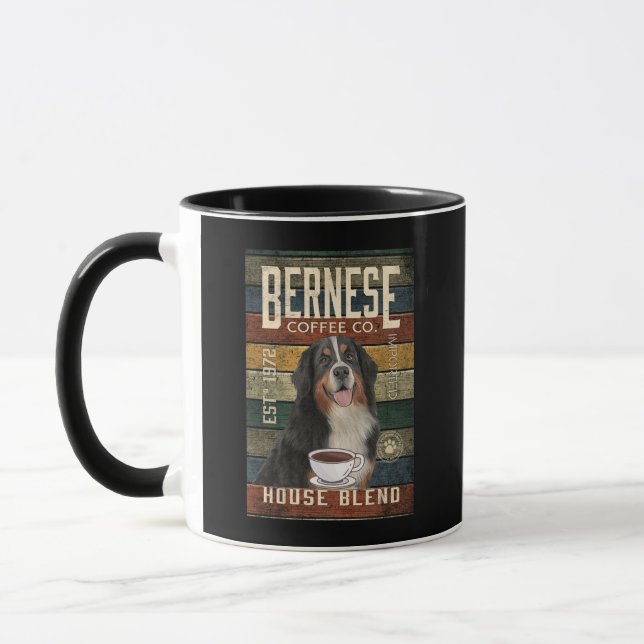 Bernese Mountain Dog Coffee Mugg (Vänster)
