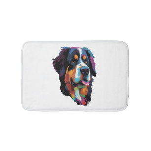 Bernese Mountain Dog Färgrik Badrumsmatta