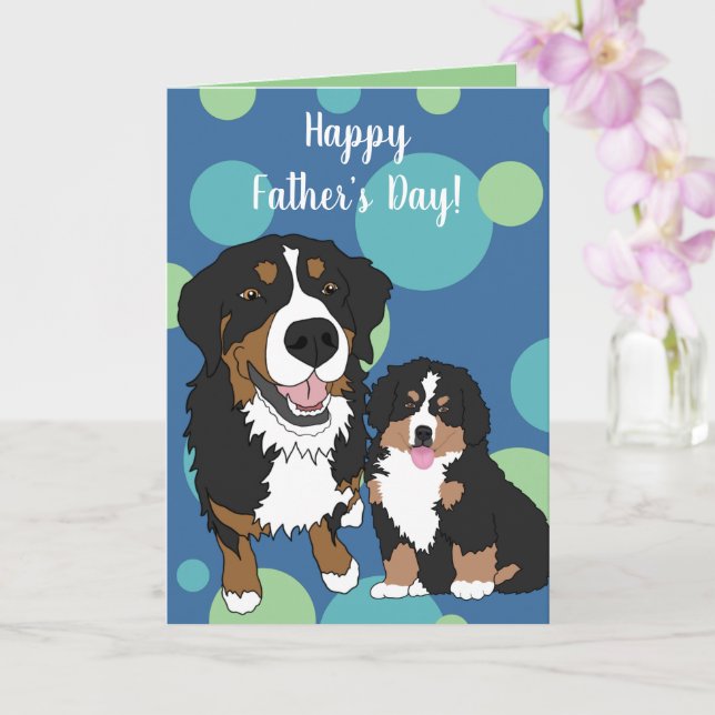 Bernese Mountain Dog Fars Dag Kort (Orkide)