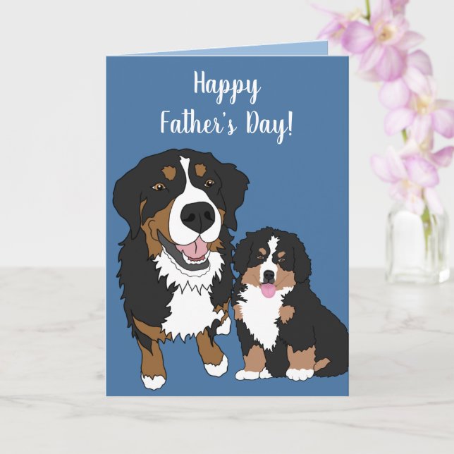 Bernese Mountain Dog Fars dag Kort (Orkide)