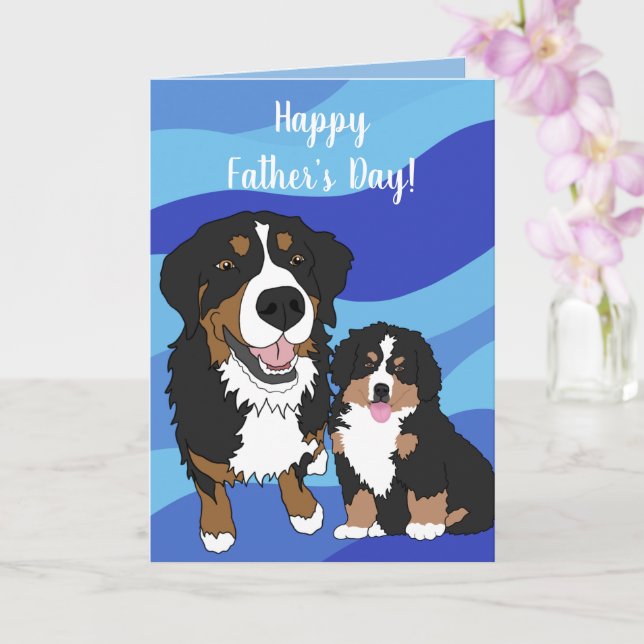 Bernese Mountain Dog Fars dag  Kort (Orkide)