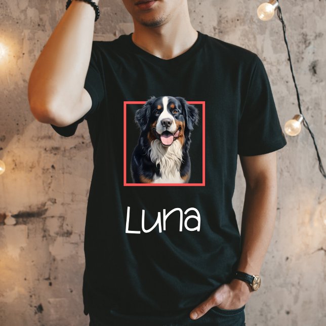  Bernese Mountain Dog Female Face with Name TShirt T Shirt (Skapare uppladdad)