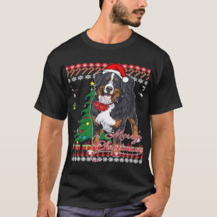 Bernese Mountain Dog fulstyg jultröja T Shirt
