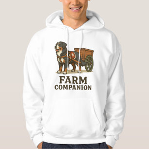 Bernese Mountain Dog fungerande gårdskompis Hoodie