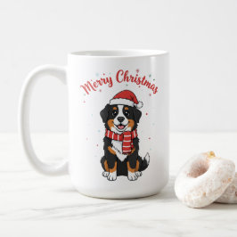 Bernese Mountain Dog God Jul Doodle Kaffemugg