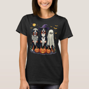 Bernese Mountain Dog Halloween-kostym Mummi Häxa T Shirt