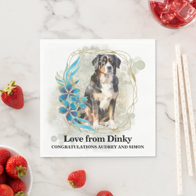 Bernese Mountain Dog jag gör för nappar Pappersservett (Insitu)