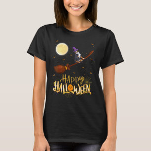 Bernese Mountain Dog Kör Häxa Hagelgevär Halloween T Shirt