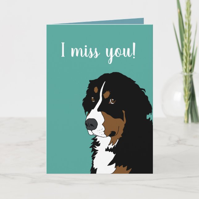 Bernese Mountain Dog-kort Kort (Framsida)