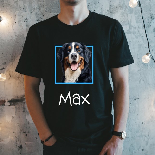  Bernese Mountain Dog Male Face with Name T-Shirt T Shirt (Skapare uppladdad)