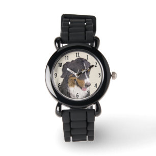 Bernese Mountain Dog-målning - Original konst om h Armbandsur