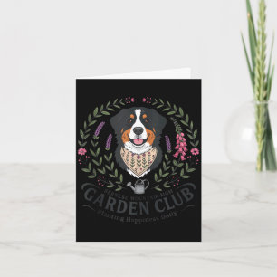 Bernese mountain dog mamma trädgårdsklubb mors dag kort