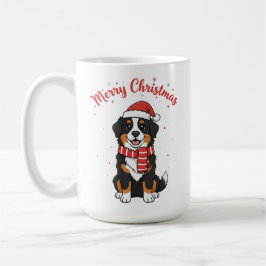 Bernese Mountain Dog Merry Christmas Doodle  Kaffemugg