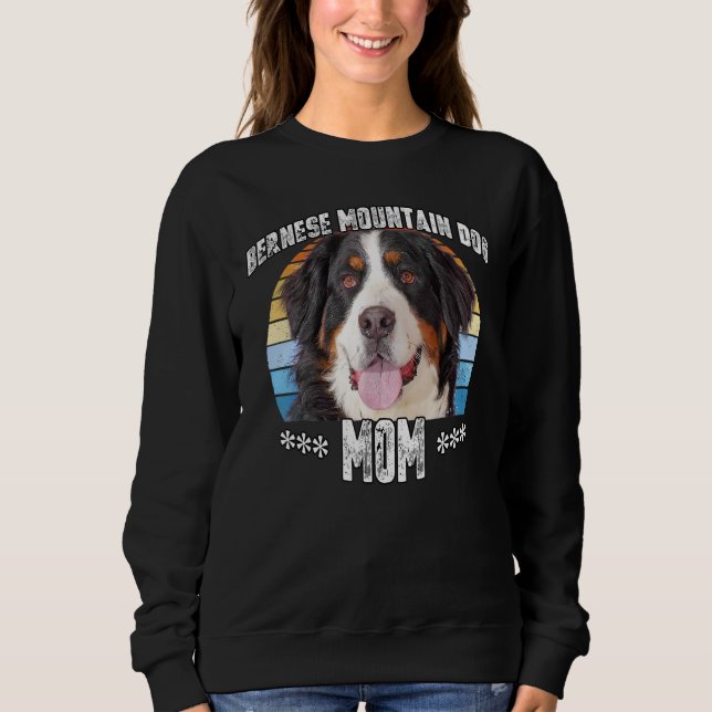 Bernese Mountain Dog Mom Mama Mothers Day T Shirt (Framsida)