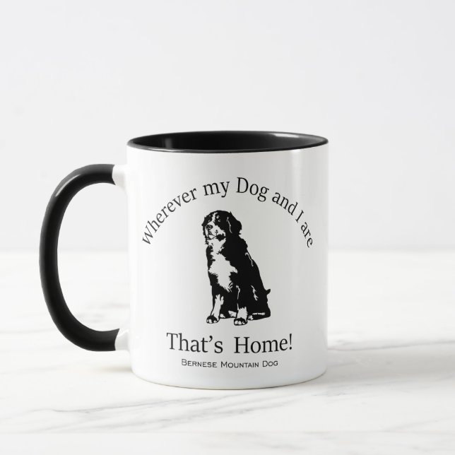 Bernese Mountain Dog Mugg (Vänster)