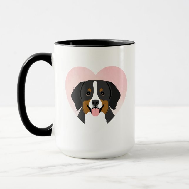 Bernese Mountain Dog-muggar Mugg (Vänster)