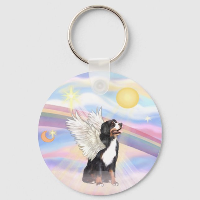 Bernese Mountain Dog Nyckelring (Framsida)