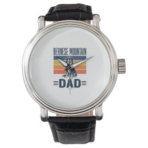 Bernese Mountain Dog Pappa Vintage Vektor Design_1 Armbandsur