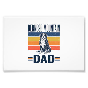 Bernese Mountain Dog Pappa Vintage Vektor Design_1 Fototryck