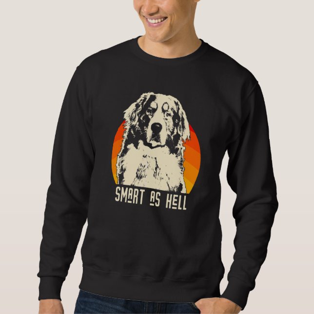 Bernese Mountain Dog Ras 12 Lång Ärmad Tröja (Framsida)