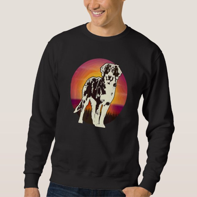 Bernese Mountain Dog Ras  40 Lång Ärmad Tröja (Framsida)