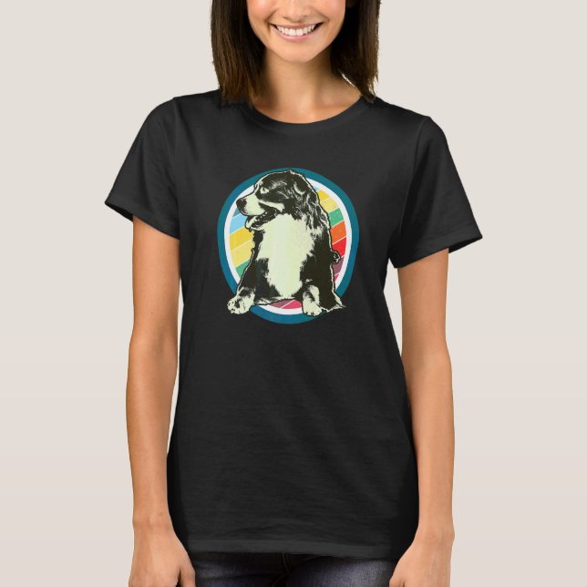 Bernese Mountain Dog Ras  43 T Shirt (Framsida)