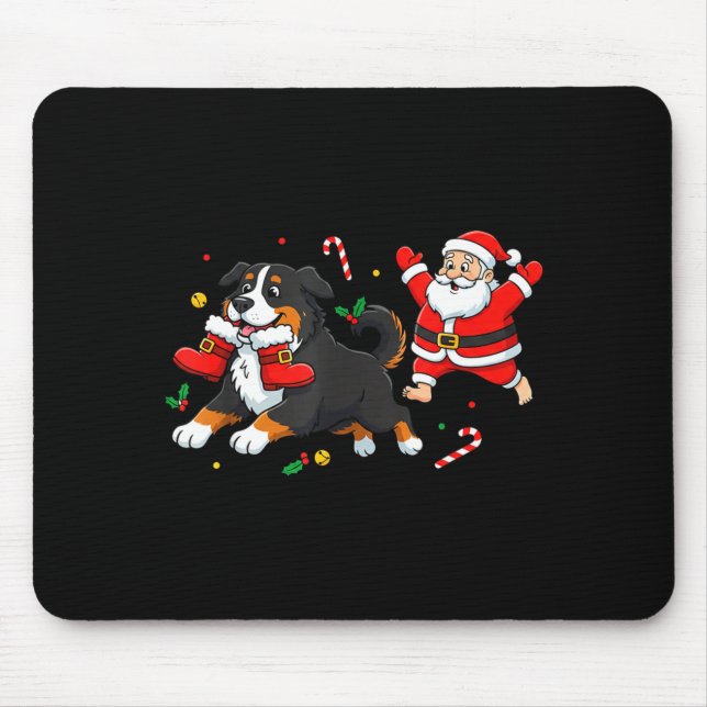 Bernese Mountain Dog Santa Claus Boots Christmas W Musmatta (Framsidan)