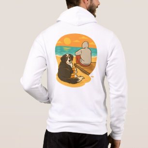Bernese Mountain Dog Solnedgång Strand Kamrat T Shirt