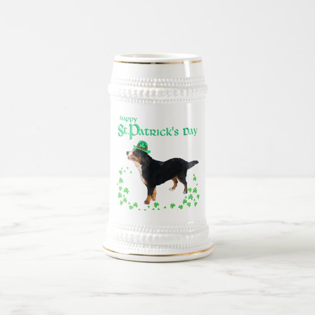 Bernese Mountain Dog St. Patrick's Day Sejdel (Center)