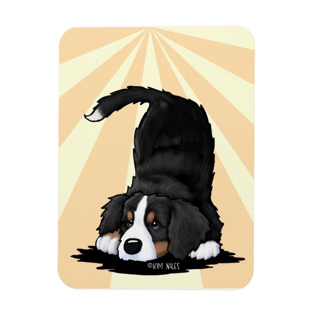 Bernese Mountain Dog Valp  Magnet (Vertikal)
