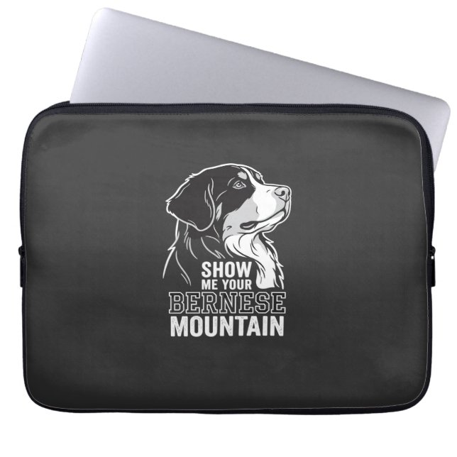 Bernese Mountain Dog Visa Mig Din Laptop Fodral (Framsidan)