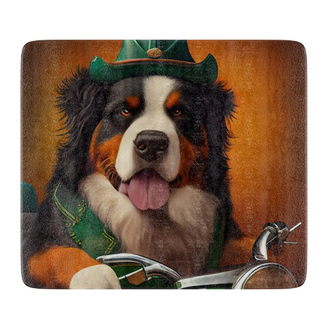 Bernese Mountain Driving Bike St. Patrick's Day (Framsidan)