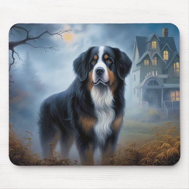 Bernese Mountain Halloween Scary Musmatta (Framsidan)