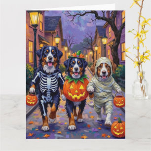 Bernese Mountain Halloweentrick-or-Treat Kort