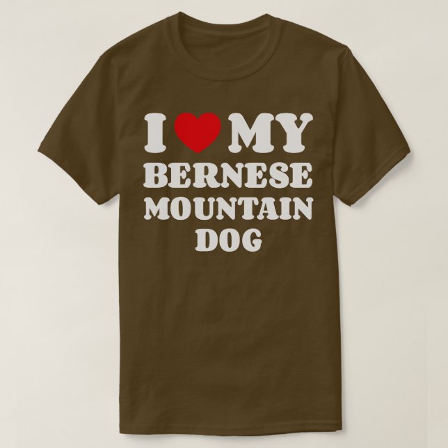 Bernese Mountain Hund 1 T Shirt (Design framsida)