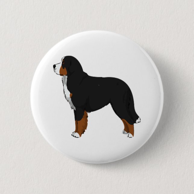 Bernese Mountain Hund 2 Knapp (Framsida)