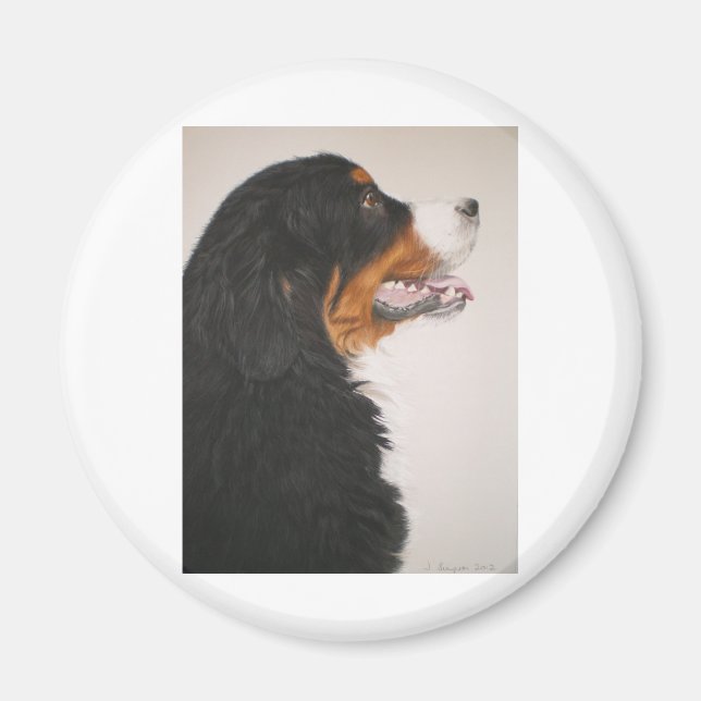 Bernese Mountain Hund 2 Magnet (Framsidan)