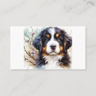 Bernese Mountain Hund AI Puppy Visitkort