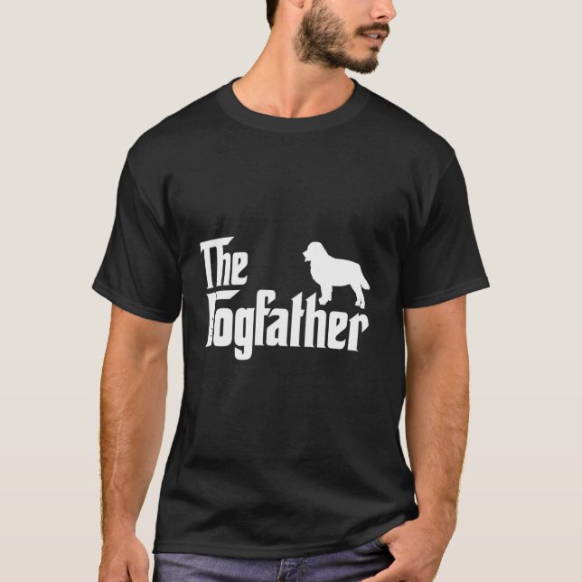 Bernese Mountain Hund älskare Gift Dogfather T Shirt (Framsida)