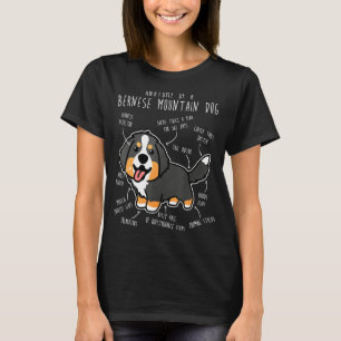 Bernese Mountain Hund Anatomy Cute Pet Hund Hund T Shirt